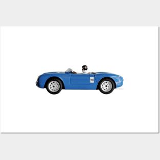 Blue Toy Car Posters and Art